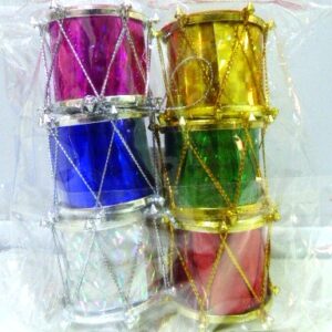 ADORNO NAVIDEÑO TAMBORCITOS 4CM X6