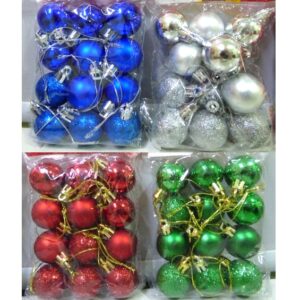 BOCHA NAVIDEÑA 3CM X12