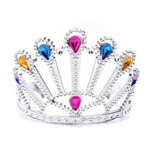 CORONA PRINCESA RAYOS PLATEADA