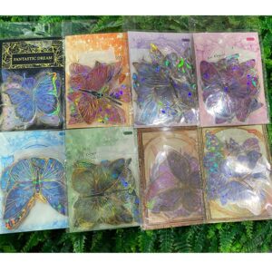 ADORNO MARIPOSAS 3D HOLOGRAFICA X 10