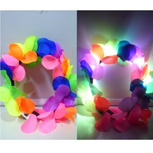 VINCHA HAWAIANA TELA LED