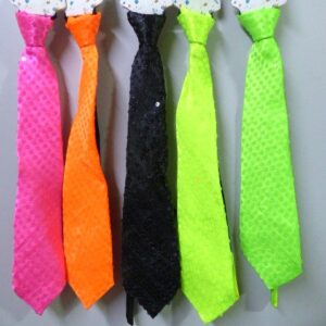 CORBATA TELA FLUO LENTEJUELAS