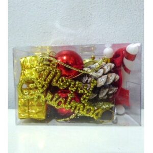 ADORNO NAVIDEÑO SURTIDO 17 PIEZAS EN CAJA