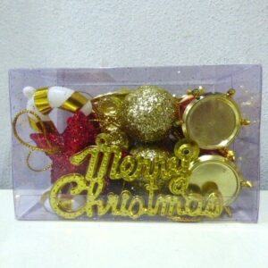 ADORNO NAVIDEÑO SURTIDO 16 PIEZAS EN CAJA