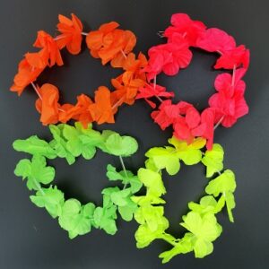 VINCHA HAWAIANA ELASTICA X 12 FLUO