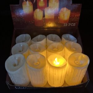 VELA LED PLASTICA 9CM ALTURA CALIDA