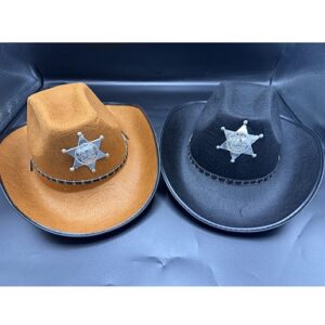 GORRO COWBOY SHERIFF CON ESTRELLA