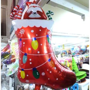 GLOBO FOIL SILUETA NAVIDAD BOTA