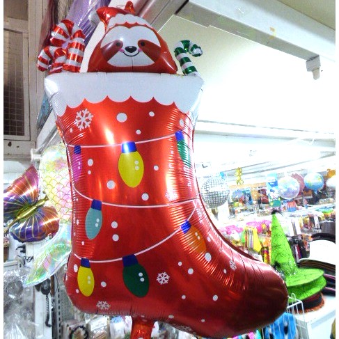 GLOBO FOIL SILUETA NAVIDAD BOTA