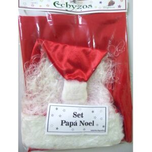 SET PAPA NOEL BOLSA GORRO BARBA