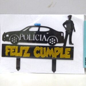 ADORNO PINCHE PLASTICO POLICIA