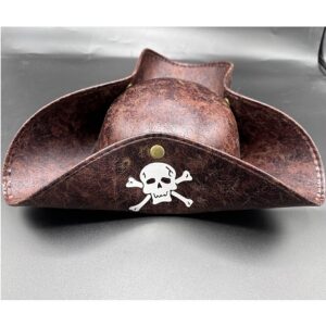 GORRO PIRATA TRICORNIO SIMIL CUERO