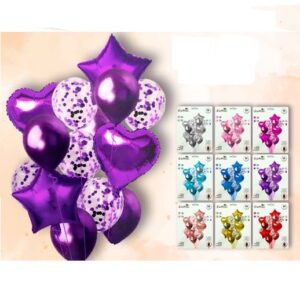 SET 14 GLOBOS COLORES VARIOS