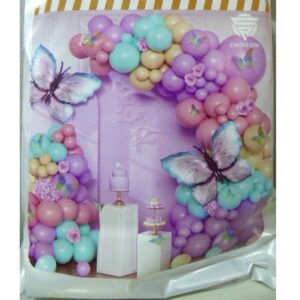 SET DE GLOBOS GRANDE MARIPOSAS PASTEL