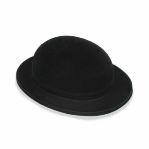 GORRO BOMBIN NEGRO PLASTICO AFELPADO