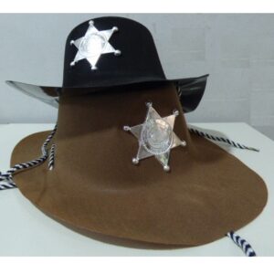 GORRO SHERIFF AFELPADO CON PIOLA