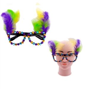 ANTEOJO CARNAVAL GEMAS Y PLUMAS