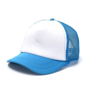 GORRA TRUCKER CELESTE Y BLANCA