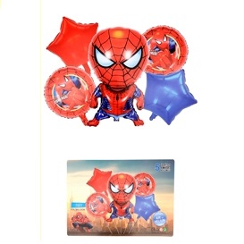SET 5 GLOBOS HOMBRE ARAÑA