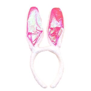 VINCHA OREJA CONEJO TORNASOL ROSA