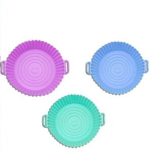 MOLDE SILICONA FREIDORA AIRE REDONDO ONDAS 18CM