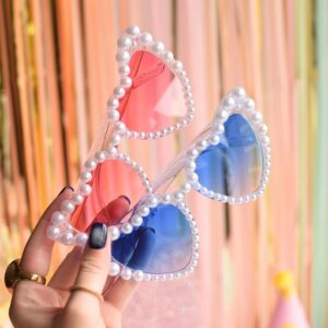 ANTEOJO CORAZON CON PERLAS