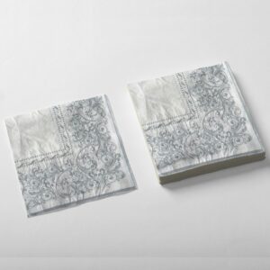 SERVILLETA STAMPING X20 GUARDA PLATEADA