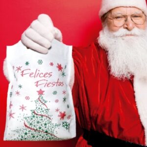 BOLSA FRISELINA NAVIDEÑA 30X44 CM