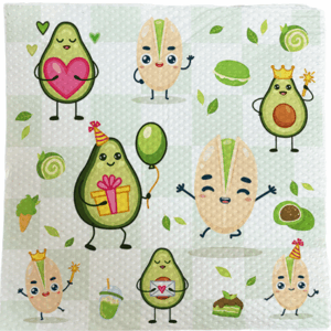 SERVILLETA PREMIUM 25X25 X 20 U PALTA PISTACHO