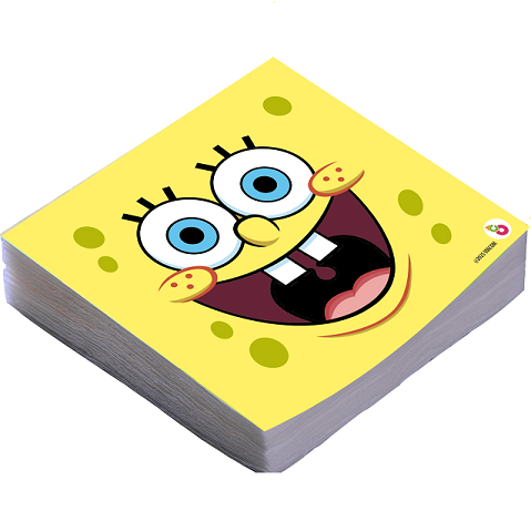 SERVILLETA PREMIUM IMPRESA X 20 BOB ESPONJA