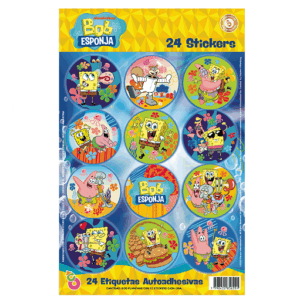 STICKERS AUTOADHESIVOS X24 BOB ESPONJA