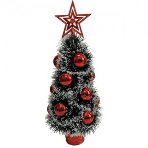 ARBOL NAVIDEÑO ARMADO 30CM ROJO