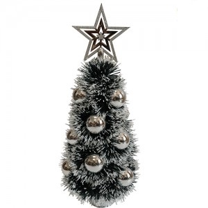 ARBOL NAVIDEÑO ARMADO 30CM PLATA