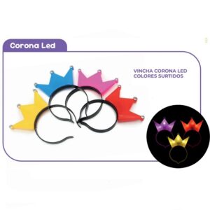 VINCHA CON LUZ CORONA