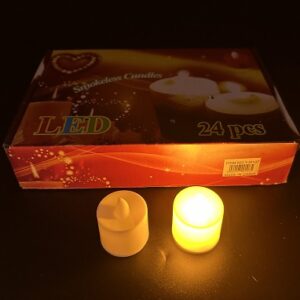 VELA LED PLASTICA 3CM ALTURA CALIDA