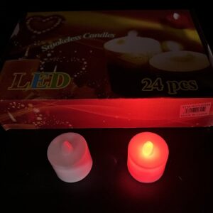 VELA LED PLASTICA 3CM ALTURA MULTICOLOR