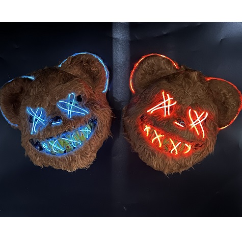 CARETA RIGIDA LED HILO OSO MALDITO