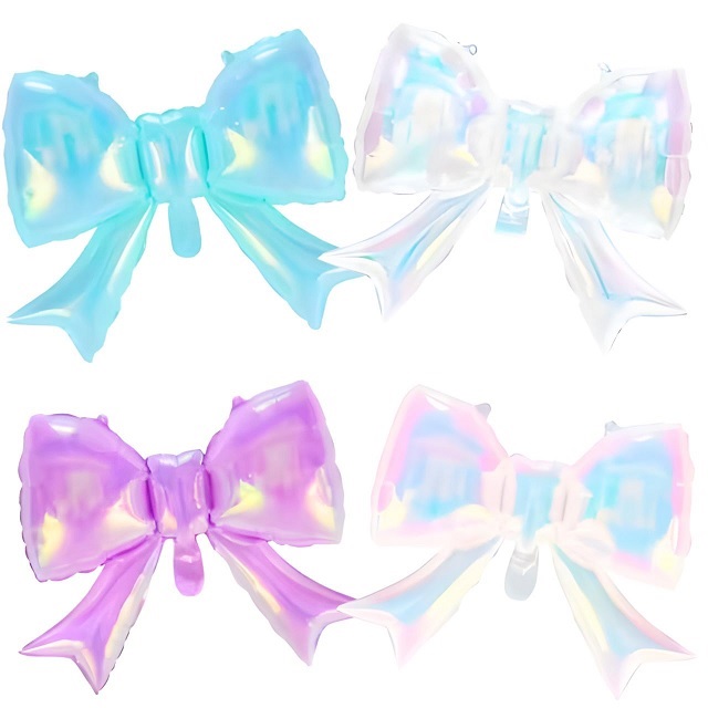 GLOBO FOIL SILUETA 38P MOÑO IRIDISCENTE LILA