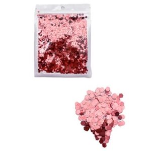 CONFETTI METAL X10G HEXAGONAL ROSA GOLD