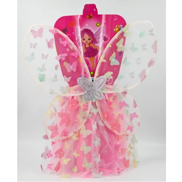 SET MARIPOSA ALAS Y TUTU CON MARIPOSAS