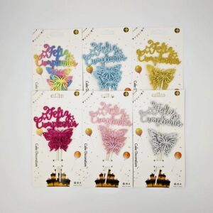 ADORNO PINCHE F C MARIPOSA 4PCS GIBRE