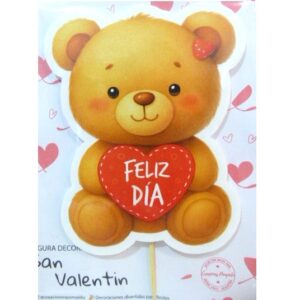 PINCHE FELIZ DIA FIGURA OSITO - PERRITO