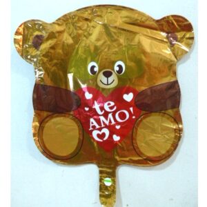 GLOBO FOIL SILUETA 16P OSITO TE AMO