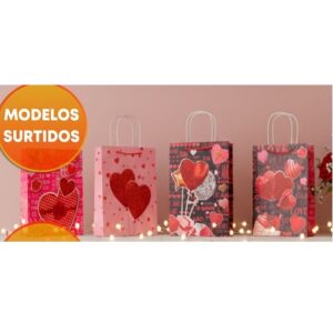BOLSA DE REGALO 18X24 TE AMO / LOVE 3D