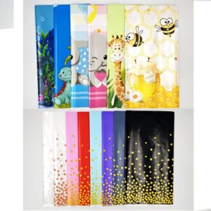 MANTEL METALIZADO ANIMALITOS / LUNARES