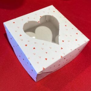 CAJA MINI COOKIE LOVE C/VISOR 10,5X10,5X3CM