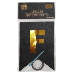 BANDERIN FELIZ CUMPLE GLITTER NEGRO