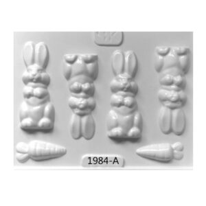 PLACA CONEJOS X4 Y ZANAHORIAS