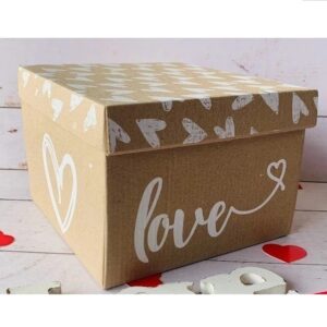 CAJA SORPRESA LOVE MICROCORRUGADO 19X19X12,5CM