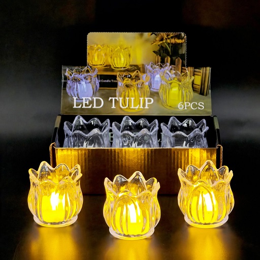 VELA LED TULIPAN CALIDA